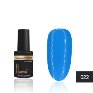 Гель-лак Lumina Lux №022, голубой, 3 мл  ― My Beauty