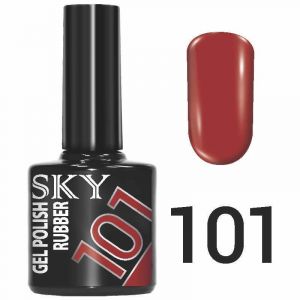 Гель-лак №101 красный с мелким красным шиммером, 10мл ― My Beauty