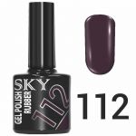 Гель-лак №112 тёмный фиолетовый (почти черный), 10мл