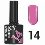 Гель-лак SKY №014 розовый плотный, 10мл