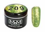 Гель-лак M-IN-M Бриллиантовая коллекция  №209 фольгированный салатовый