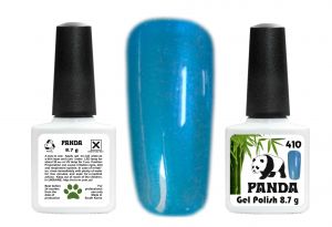 Гель-лак PANDA №410 голубой с голубым шиммерным переливом,  8,7 мл ― My Beauty