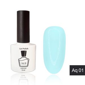 Гель-лак MB Aq-01 молочный мятный Aquamarine Collection, эмаль 8 мл ― My Beauty