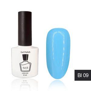 Гель-лак MB Bl-09 яркий голубой Blue Collection, эмаль 8 мл ― My Beauty