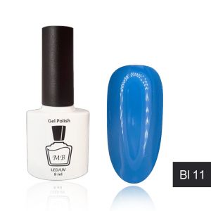 Гель-лак MB Bl-11 насыщенный голубой Blue Collection, эмаль 8 мл ― My Beauty