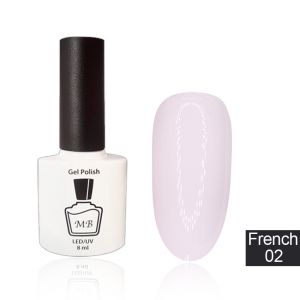 Гель-лак MB Fr-02 молочный с розовинкой French Collection, эмаль 8мл ― My Beauty