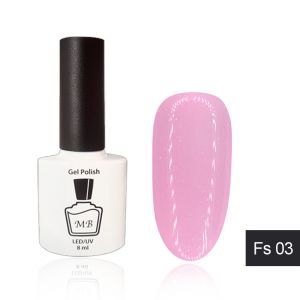 Гель-лак FS-03 тёплый розовый с шиммером French Shimmer, 8мл ― My Beauty