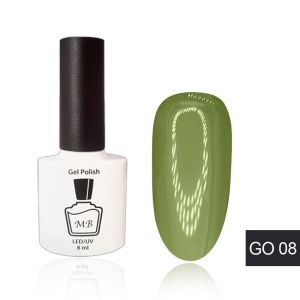 Гель-лак MB GO-08 оливковый зеленый Green Olive Collection, эмаль 8 мл ― My Beauty