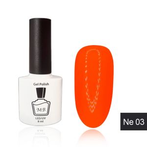 Гель-лак MB Ne-03 оранжевый неоновый Neon Collection, 8 мл ― My Beauty