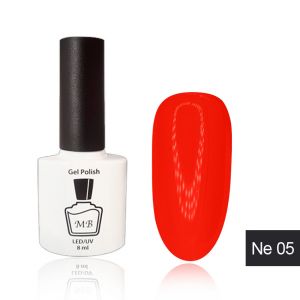 Гель-лак MB Ne-05 красный неоновый Neon Collection, 8 мл ― My Beauty