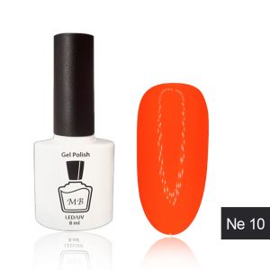 Гель-лак MB Ne-10 ярко-оранжевый неоновый Neon Collection, 8 мл ― My Beauty