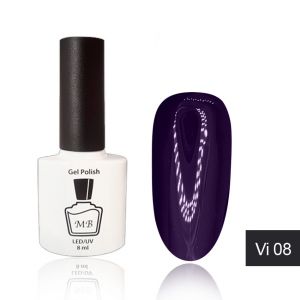 Гель-лак MB Vi-08 очень темный фиолетовый Violet Collection, эмаль 8 мл ― My Beauty
