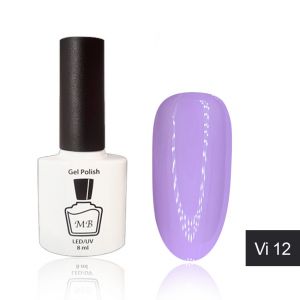 Гель-лак MB Vi-12 светлый сиреневый Violet Collection, эмаль 8 мл ― My Beauty