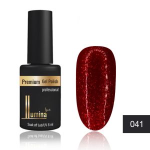 Lumina Lux №041, бордовый с бордовыми блестками ― My Beauty