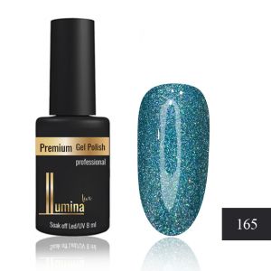 Lumina Lux №165, мятно-бирюзовый с голографическим глиттером ― My Beauty