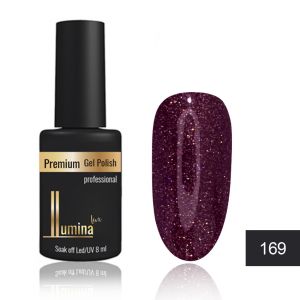 Lumina Lux №169, темный шоколад с голографическим глиттером ― My Beauty